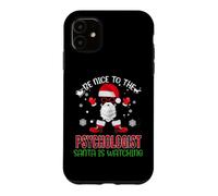Custodia per iPhone 11 Sii gentile con lo psicologo che Babbo Natale sta guardando