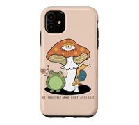 Custodia per iPhone 11 Sii te stesso non scusarti Cottagecore Frog