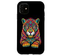 Custodia per iPhone 11 Simboli d'arte guerrieri mitologici della mitologia del giaguaro maya azteco messicano