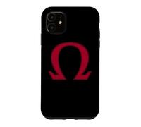Custodia per iPhone 11 SIMBOLO OMEGA ALFABETO GRECO MITOLOGIA FRATERNITÀ SORORITÀ