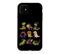 Custodia per iPhone 11 Simpatici dinosauri di Halloween preistorici T-rex Dino Lovers