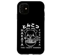 Custodia per iPhone 11 Simpatico design Hakata Fukuoka Ramen Pig Tonkotsu