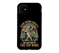 Custodia per iPhone 11 Slow Hiking Society The Last One To The Top Wins Montagna