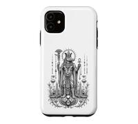 Custodia per iPhone 11 Sobek Crocodile Dio Antico Egitto Monocromatico Art