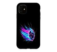 Custodia per iPhone 11 Soccer Ball Dynamic Speed Light Trails