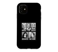 Custodia per iPhone 11 Socrate Platone Aristotele Descartes Nietzsche Filosofia