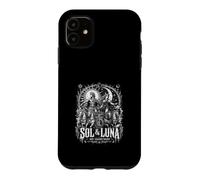 Custodia per iPhone 11 Sol e Luna in un giorno inseguono la notte Mitico Sole e Luna