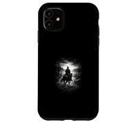 Custodia per iPhone 11 solitario, cowboy, cavaliere, in, deserto, e, west, cielo