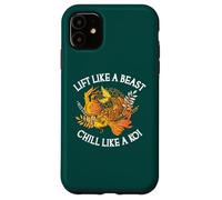 Custodia per iPhone 11 Sollevare come una bestia Chill Like A Koi, divertente sollevamento pesi