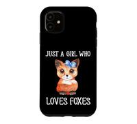 Custodia per iPhone 11 Solo Una Ragazza Che Ama Le Volpi Slogan Carino Della Volpe