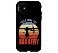 Custodia per iPhone 11 Sono nato per il tiro con l'arco e la freccia
