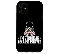 Custodia per iPhone 11 Sono più forte perché ho servito donne veterane donne patriottiche