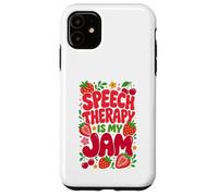 Custodia per iPhone 11 Speech Therapy is My Jam Boho Floral SLP Speech Therapist
