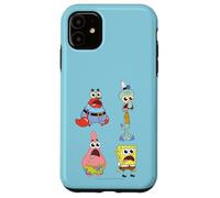 Custodia per iPhone 11 SpongeBob SquarePants SpongeBob Cast Group Stare Logo