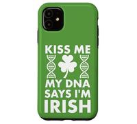 Custodia per iPhone 11 St Patricks Kiss Me My DNA dice che sono irlandese