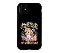Custodia per iPhone 11 Stai pensando troppo a quello che sto pensando io? Funny Unicorn