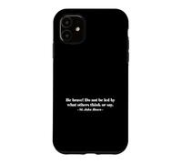 Custodia per iPhone 11 Stampa "Do Not Be Led by What Others Think St. John Bosco"