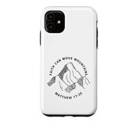Custodia per iPhone 11 Stampa fronte e retro Christian Faith Can Move Mountains