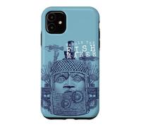 Custodia per iPhone 11 Steampunk Aesthetic Macabra Encyclopedia Maya Statue