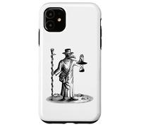 Custodia per iPhone 11 Steampunk Peste Pestilenza Tarocchi Vintage Horror