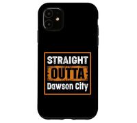 Custodia per iPhone 11 Straight Outta Dawson City USA retrò invecchiato vintage humo