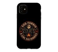 Custodia per iPhone 11 Streghe Dio non voglia che una ragazza abbia hobby Moon Campfire