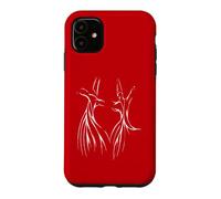 Custodia per iPhone 11 Studiare la sagoma bianca mistica derviscio