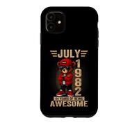 Custodia per iPhone 11 (SUL RETRO) 44 Luglio Compleanno Uomo Donna 1982 Orsacchiotto