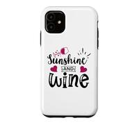 Custodia per iPhone 11 Sunshine & Wine Book Club Merch,Read Between the Wines Women