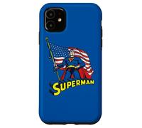 Custodia per iPhone 11 Superman American Flag