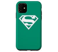 Custodia per iPhone 11 Superman Green & White Shield