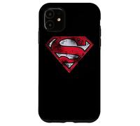 Custodia per iPhone 11 Superman War Torn Shield Logo