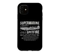 Custodia per iPhone 11 Supermarine Spitfire British WW2 Fighter Plane