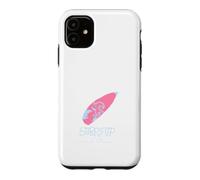 Custodia per iPhone 11 Surf's Up - Tavola da surf disegnata a mano, colore: Rosa