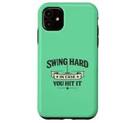 Custodia per iPhone 11 Swing Hard In Case You Hit It More Holes Golf Meme