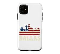 Custodia per iPhone 11 T-shirt Dallas Texas TX 1841 Retro Vintage Travel Vacation