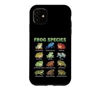 Custodia per iPhone 11 Tabella dei nomi delle specie di rana per bambini Guida all'apprendimento delle rane carine