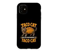 Custodia per iPhone 11 Tacocat Spelled Backwards is Tacocat Funny Taco Meme Mexican