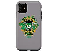 Custodia per iPhone 11 Teen Titans Go! Crazy For Pizza