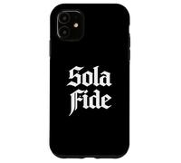 Custodia per iPhone 11 Teologia Riformata Sola Fide Faith Alone Christian Design