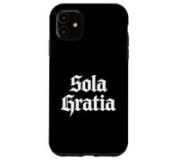 Custodia per iPhone 11 Teologia Riformata Sola Gratia Disegno Cristiano Calvinista