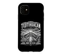 Custodia per iPhone 11 Teotihuacan Città del Messico degli Dei Antica Piramide Art