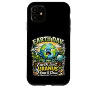Custodia per iPhone 11 Terra Isnt Urano Keep It Clean Funny Earth Day