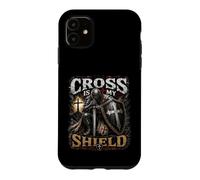Custodia per iPhone 11 The Cross Is My Shield Christian Warrior Design Armor of God