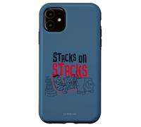 Custodia per iPhone 11 The Flintstones Fred Barney Stacks on Stacks