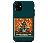 Custodia per iPhone 11 The Holy Trinity Compression Fuel Spark Keep Faith Running