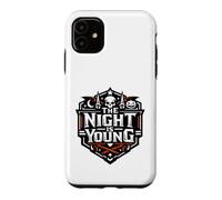 Custodia per iPhone 11 The Night Is Young - Teschio di Halloween spettrale