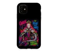 Custodia per iPhone 11 The Queen, Cool Hand Drawn Graffiti Queen Cartoon Graphic