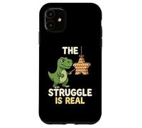 Custodia per iPhone 11 The Struggles Real Dino T-Rex Pignatta Cartoon Animal