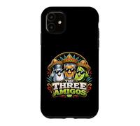 Custodia per iPhone 11 The Three Amigos Sale Lime e Tequila Divertente Bere Party
